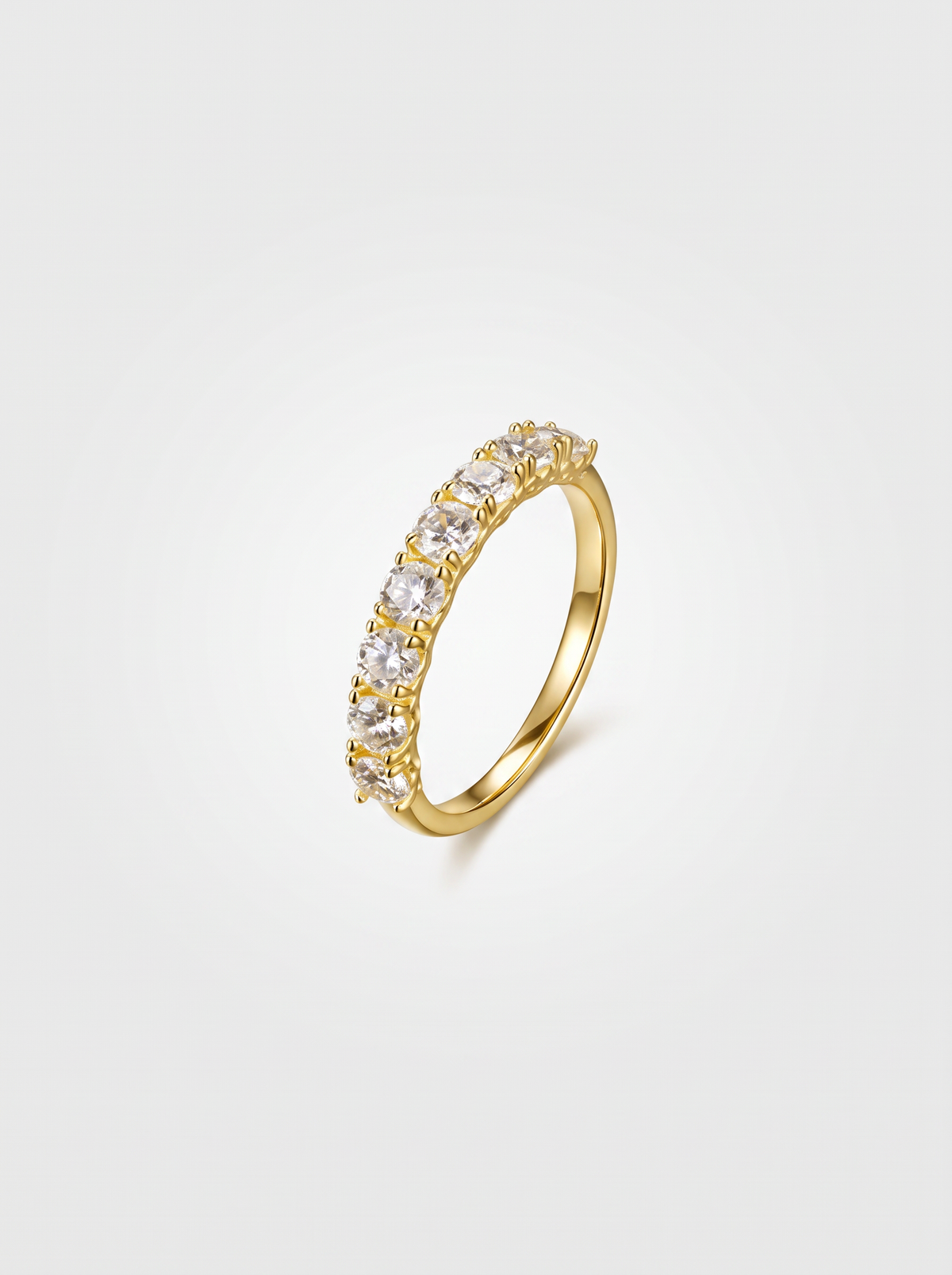 Moissanite Signet Ring Gold