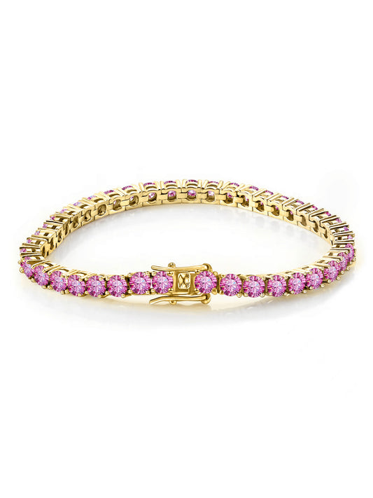 Pink Gold Tennis Bracelet 2,5mm