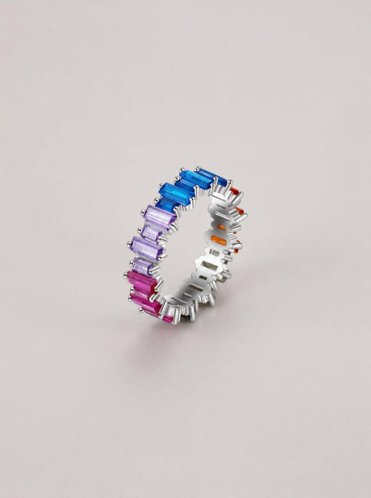 Rainbow Zirconia Ring
