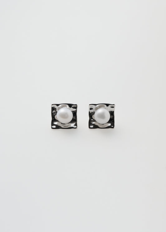 Rectangular Studs 10mm Silver