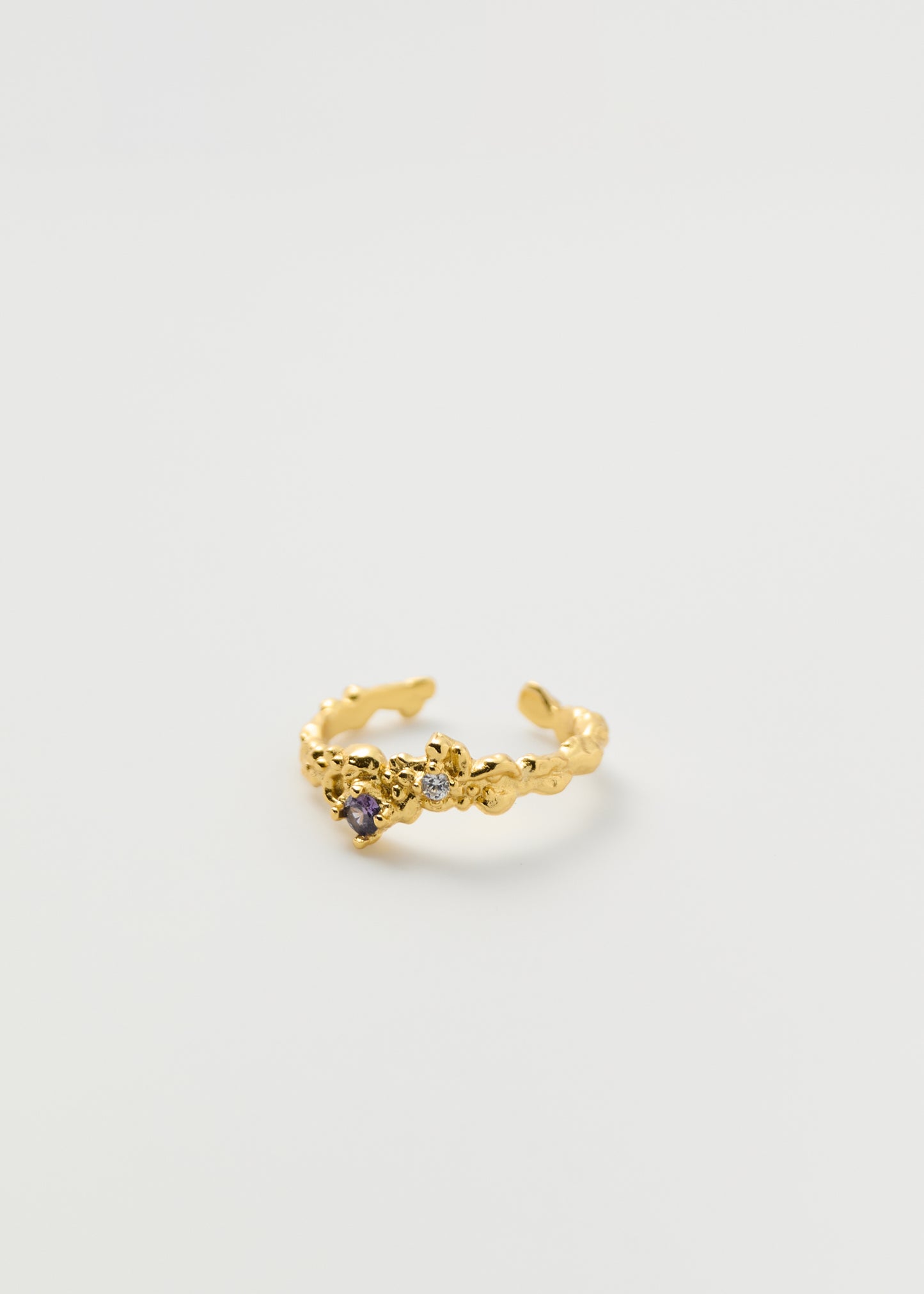 Warped Lavender Ring Gold
