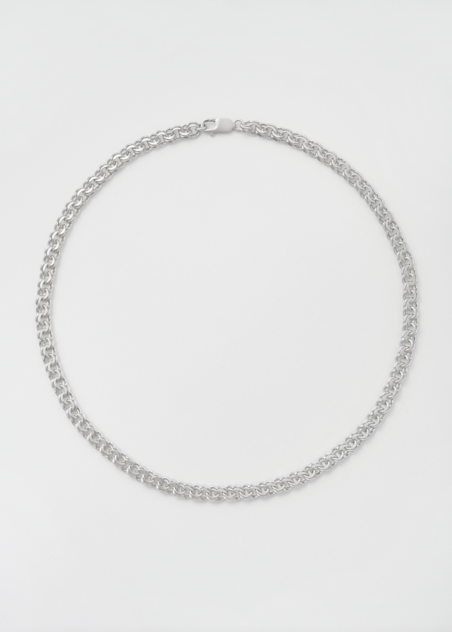 Silver Bismarck Necklace 8mm