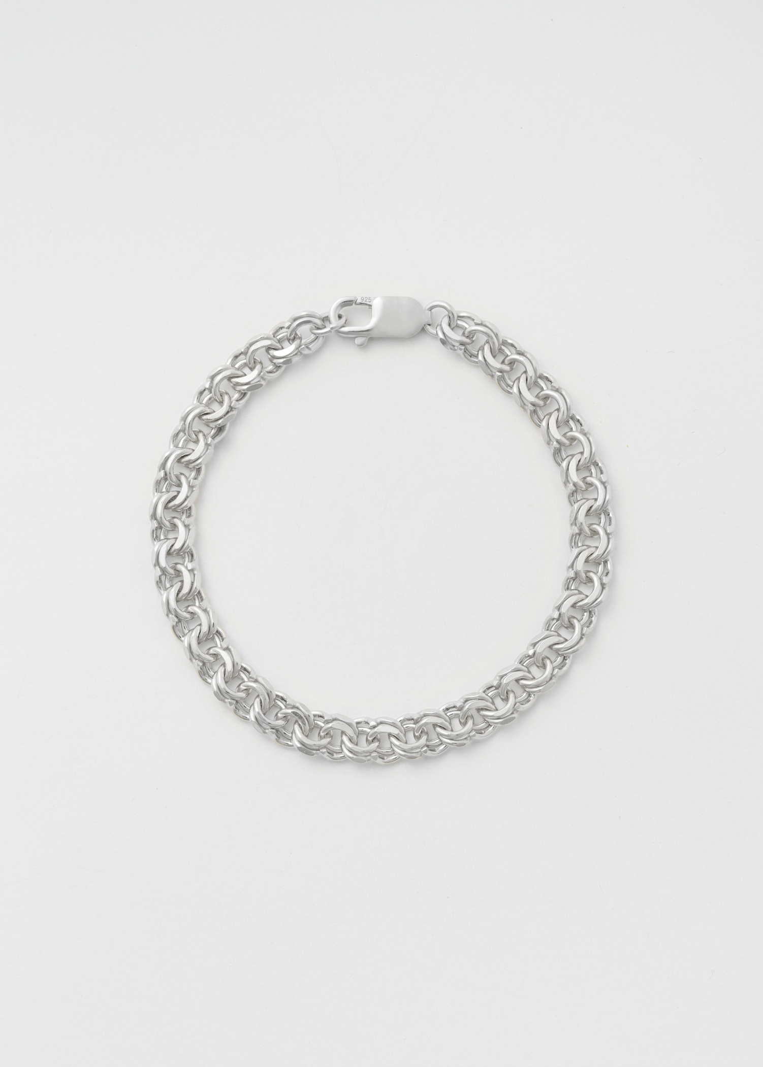 Silver Bismarck Bracelet 8mm | SAD Jewelry | Scandinavian Art & Design