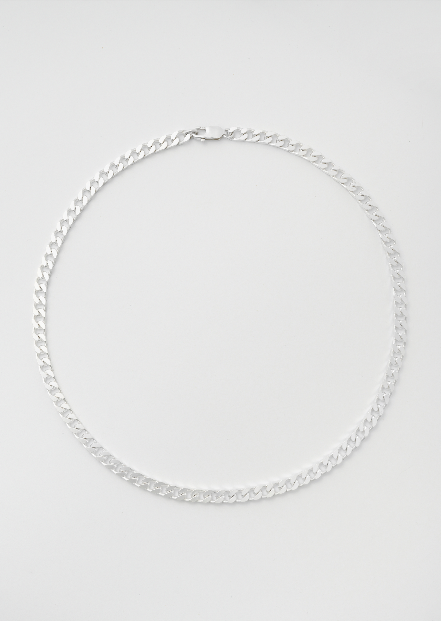 Silver Pansar Necklace 8mm