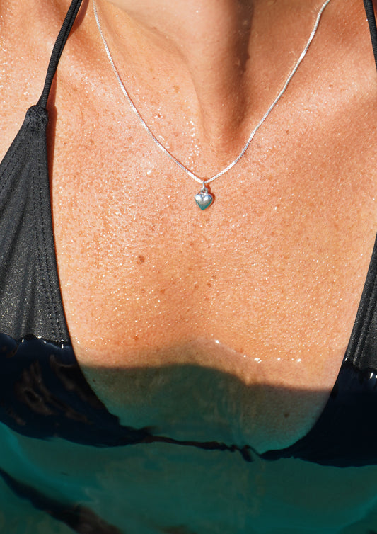Heart Necklace Silver