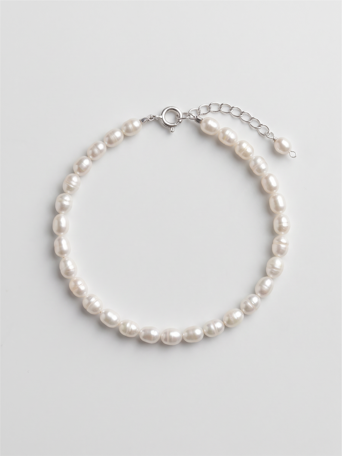 Silver Pearl Bracelet