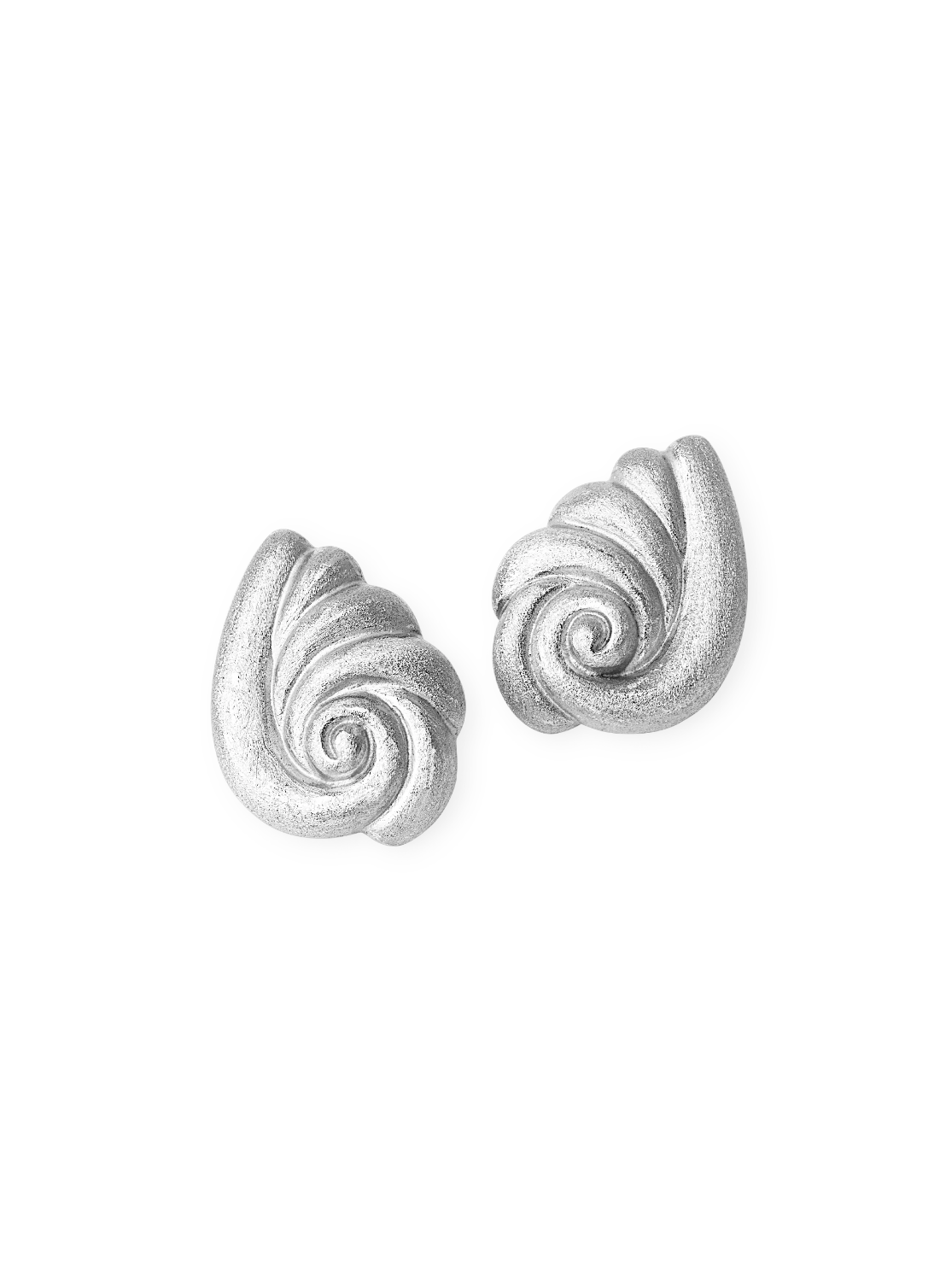 Seashell Earrings Silver