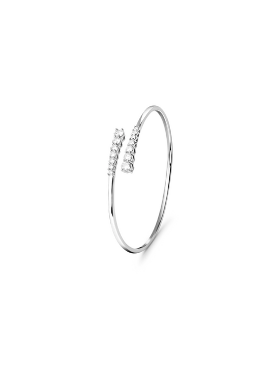 Aurora Bangle Bracelet Silver