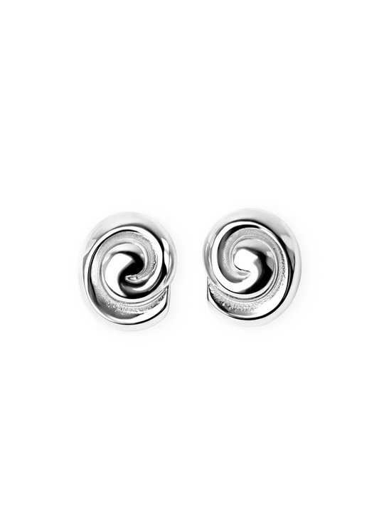 Swirl Earrings Silver