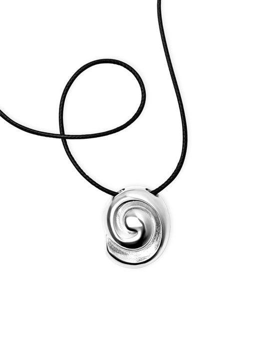 Swirl Necklace Silver