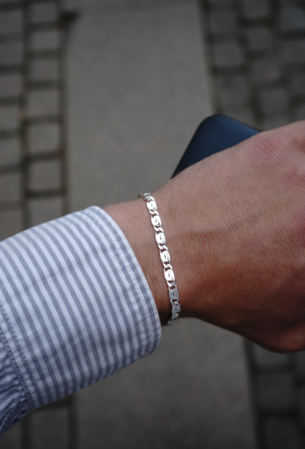 Silver Cinnamon Bracelet