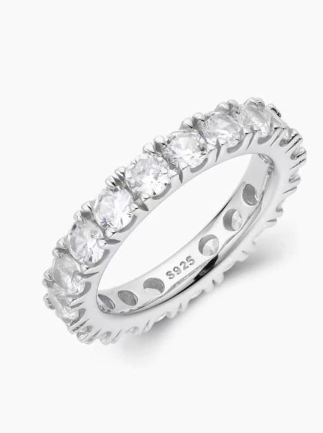 Bold Zirconia Ring Silver