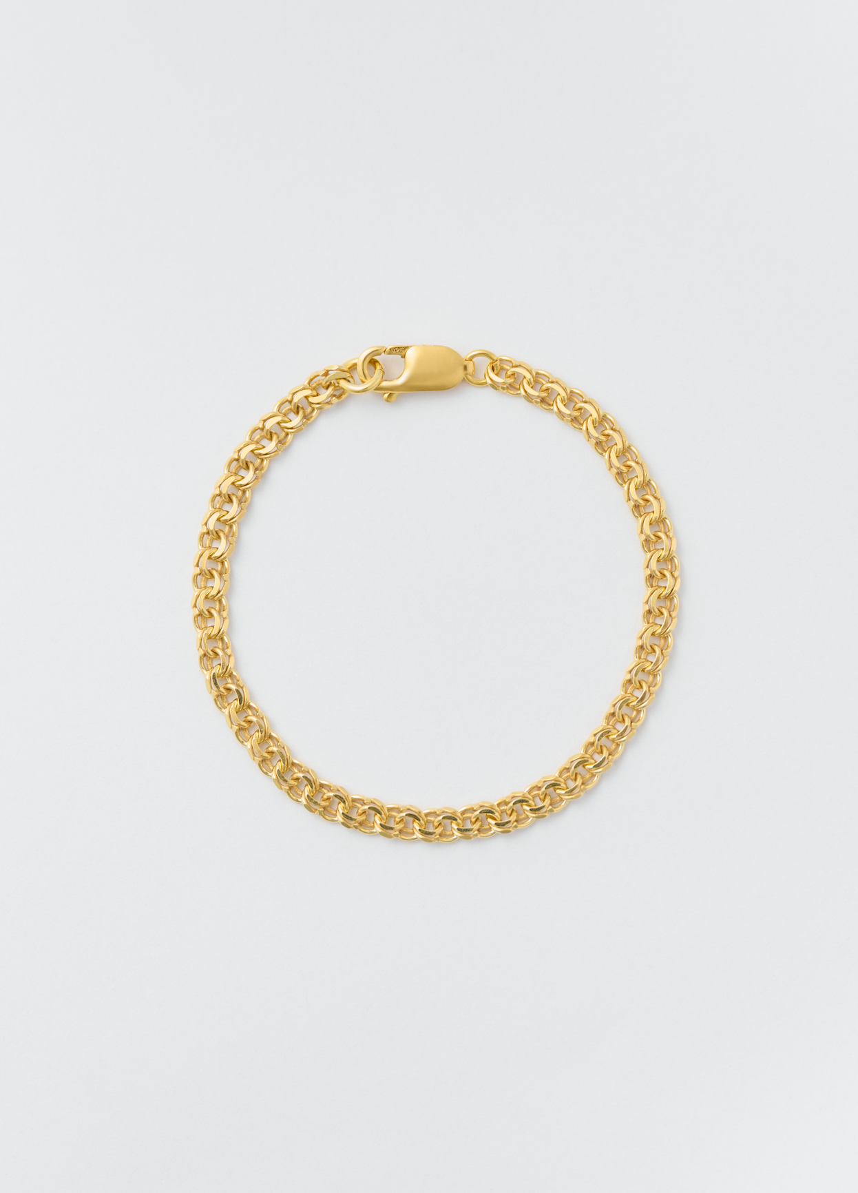 Gold Bismarck Bracelet 3mm