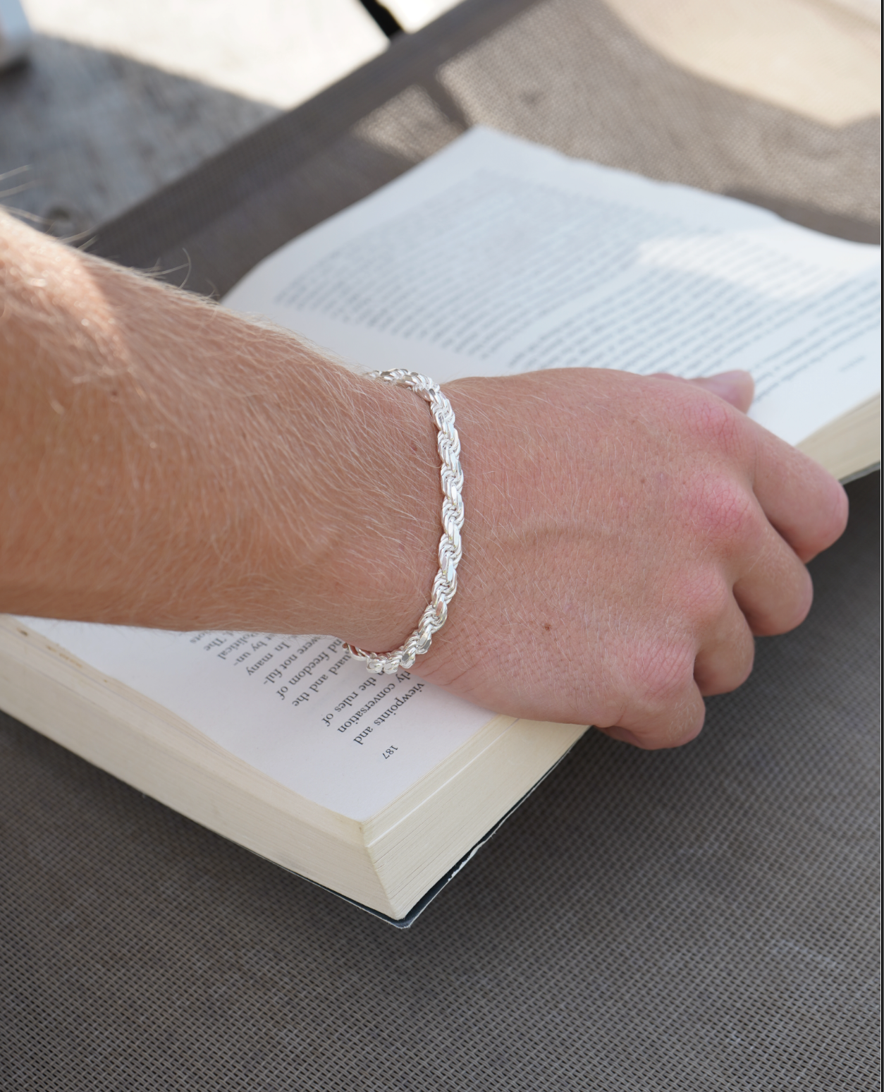 Silver Cordell Bracelet 6mm