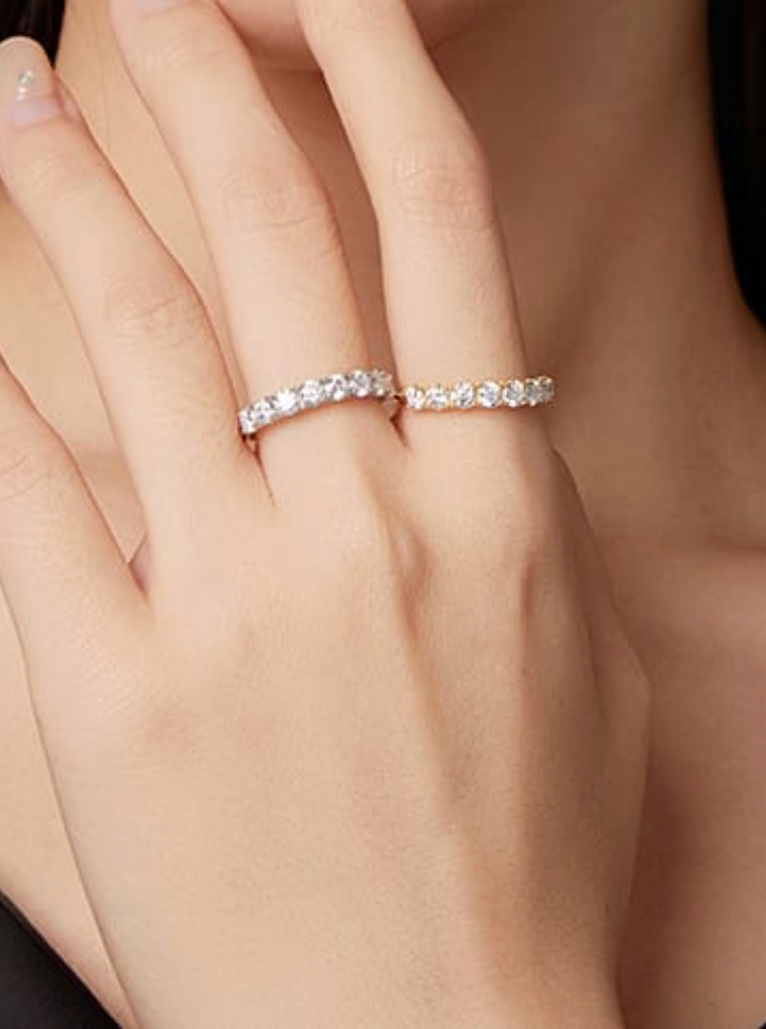Moissanite Signet Ring