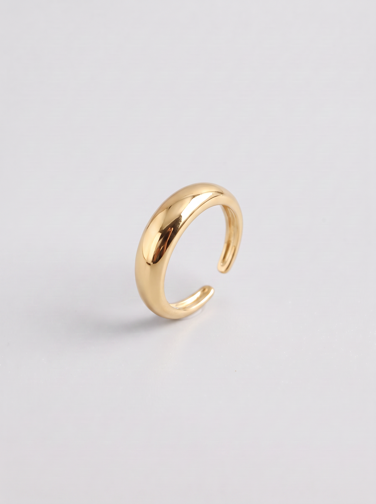 Sleek Dome Ring Silver