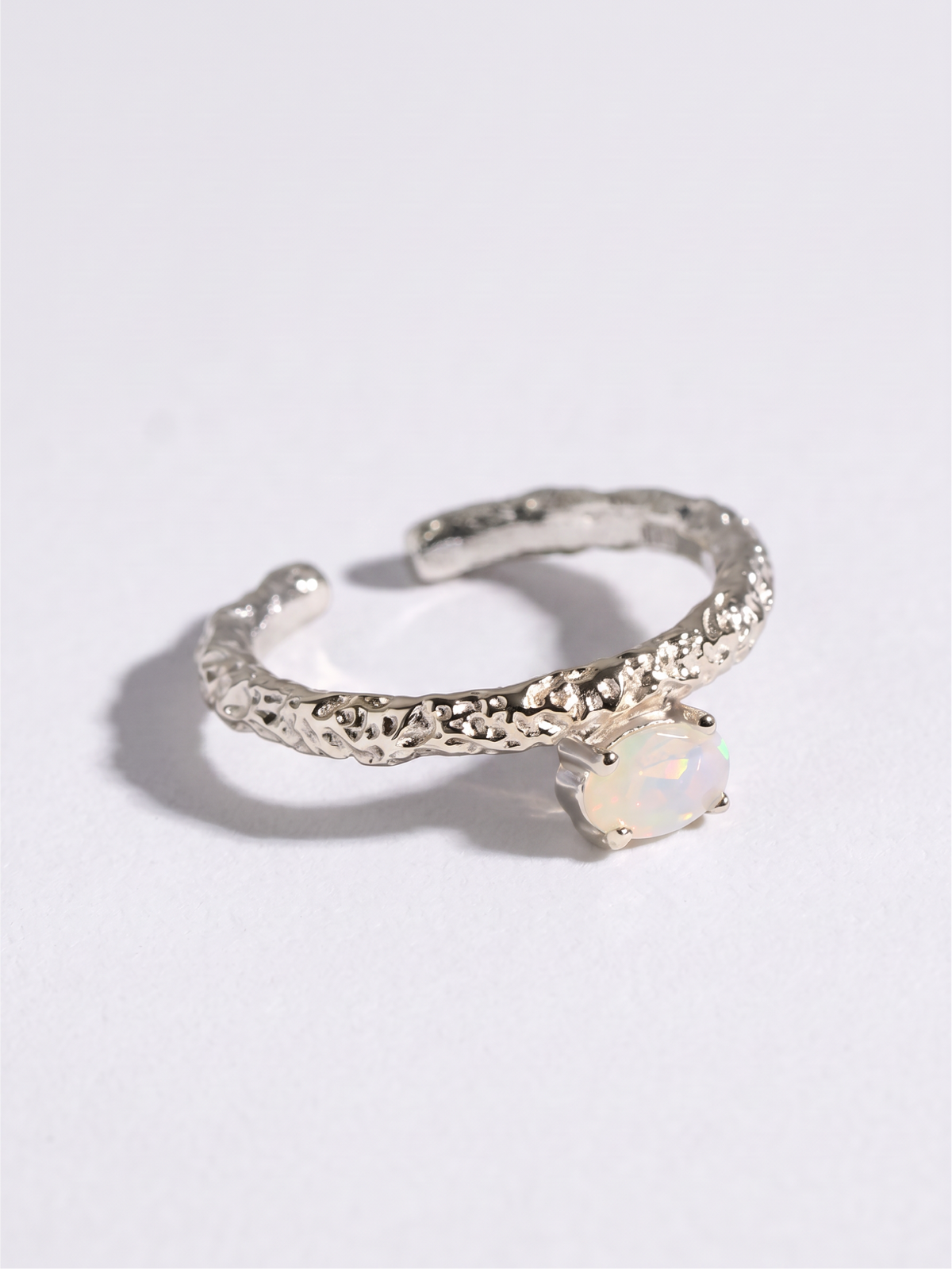 Textured Zirconia Ring