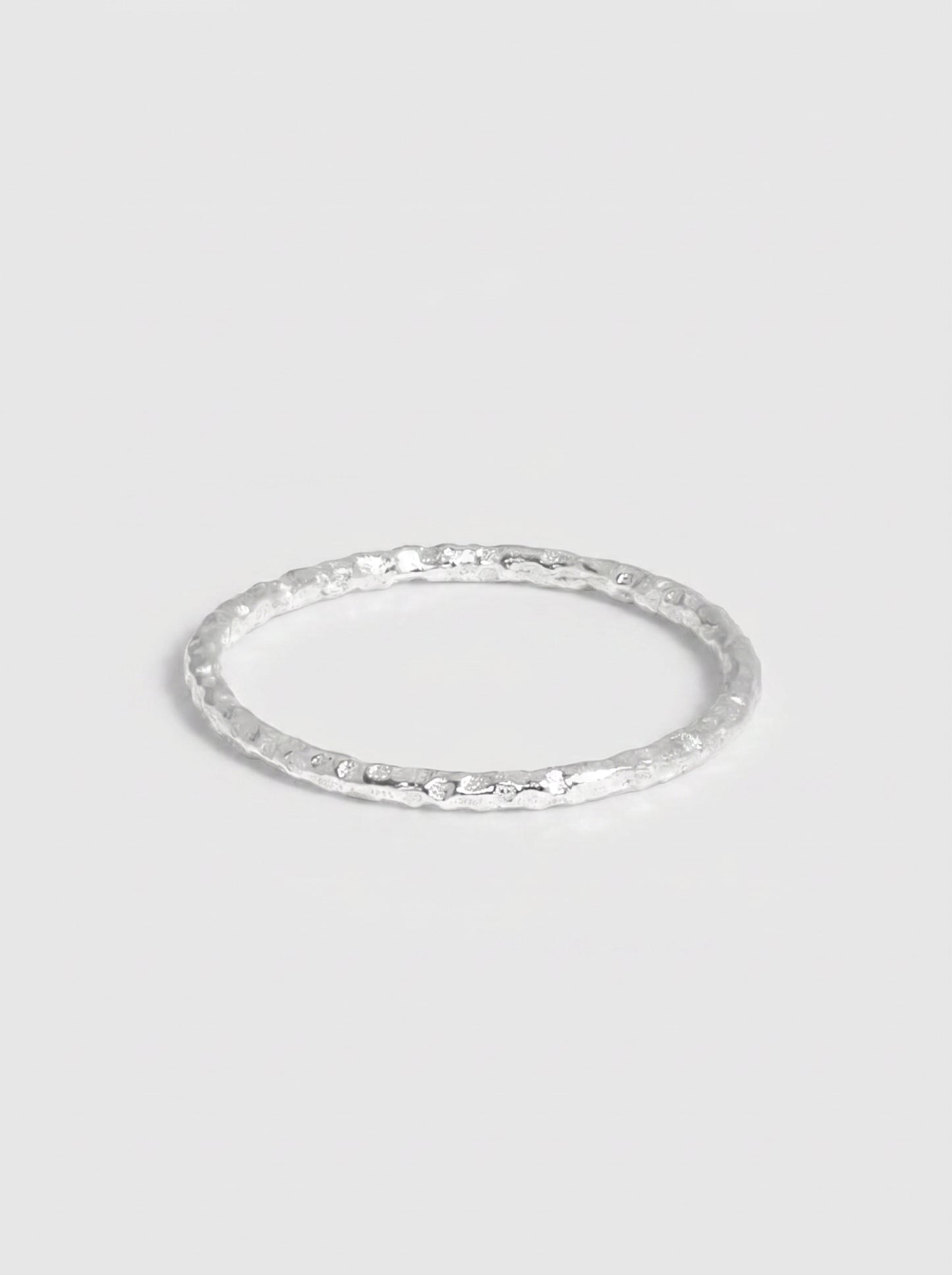 Thin Hammered Ring