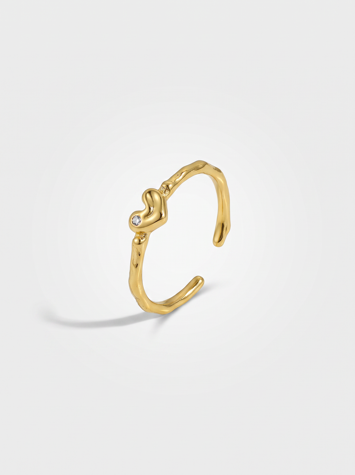Micro Heart Ring Silver