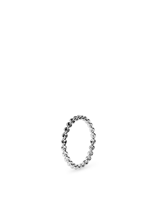 Thin Chain Ring Silver