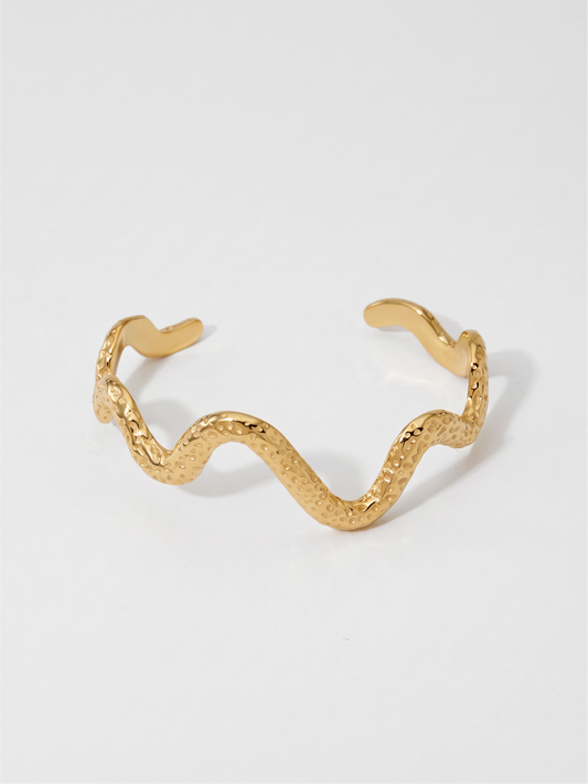 Wavy Bangle Bracelet