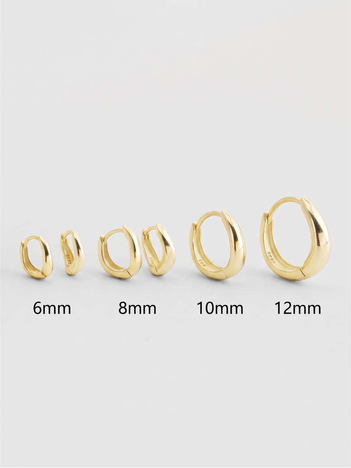 Wavy Hoops Silver