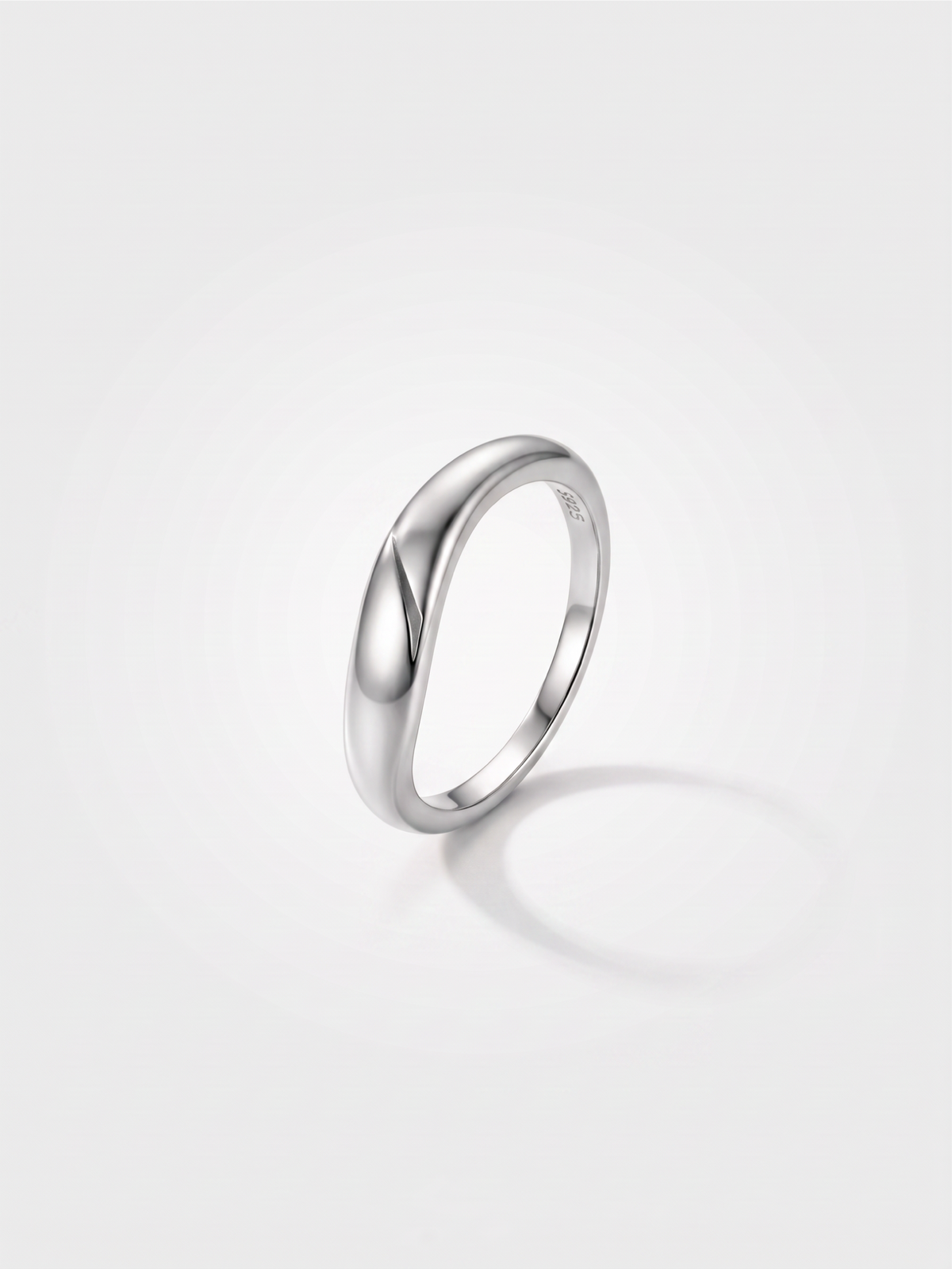 Wavy Flow Ring Silver