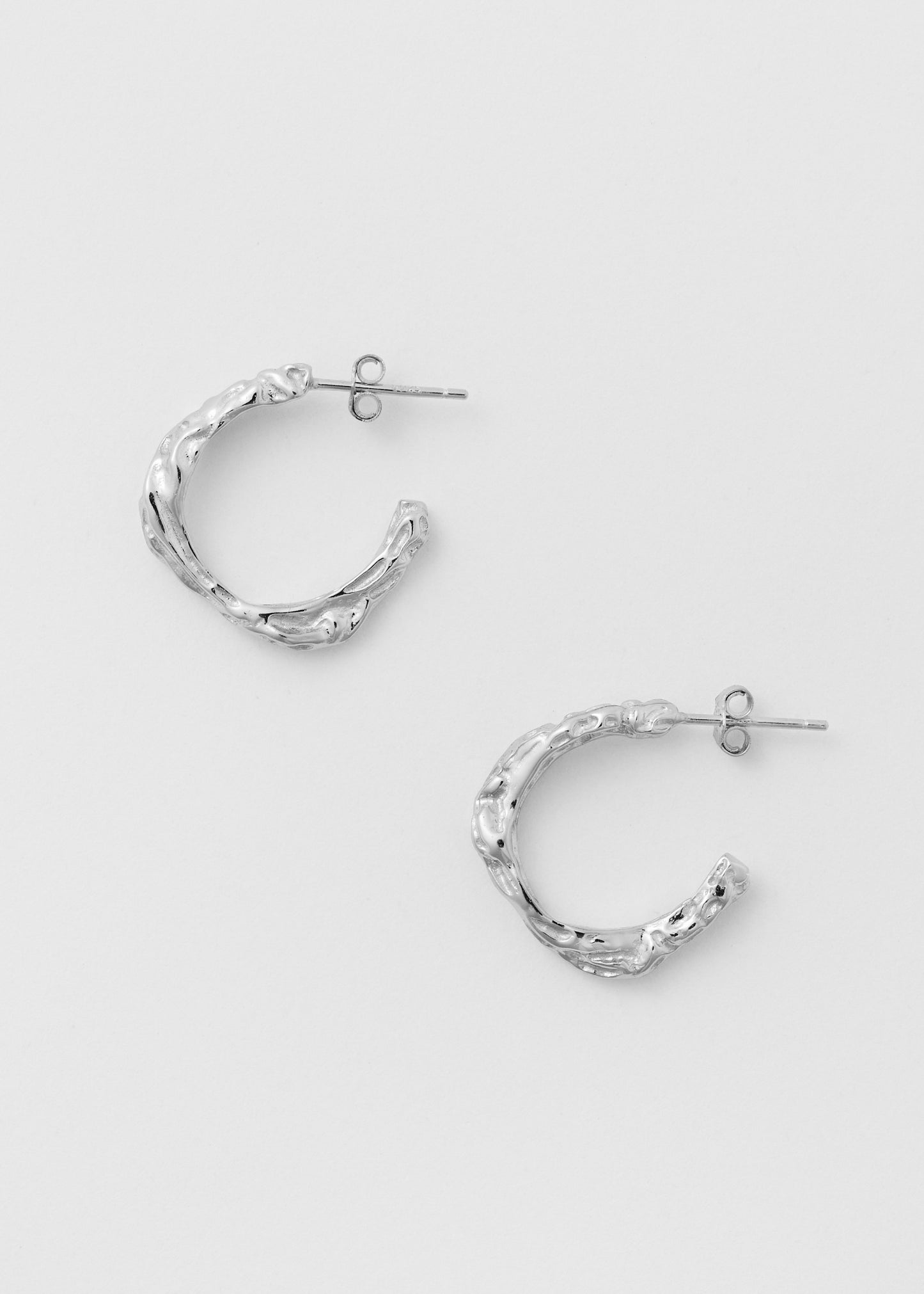 Web Earrings SIlver