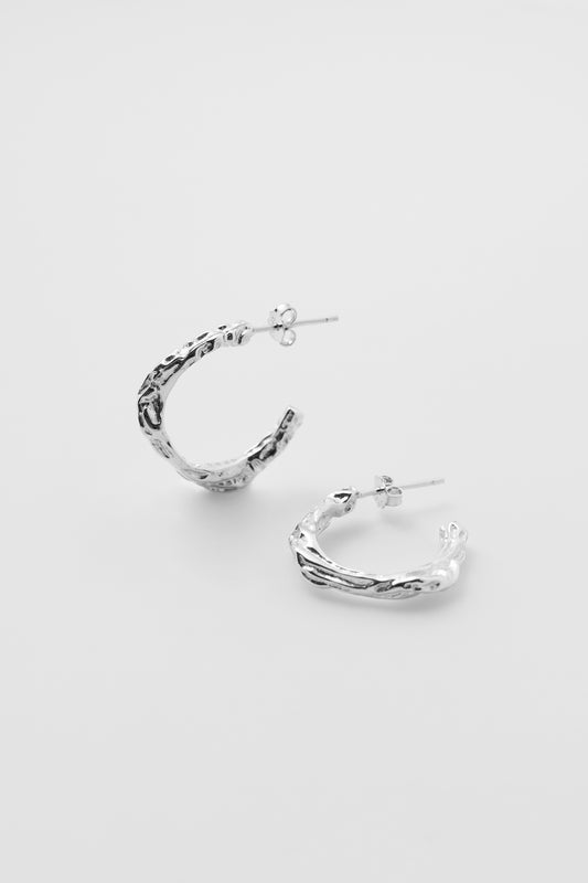Web Earrings SIlver