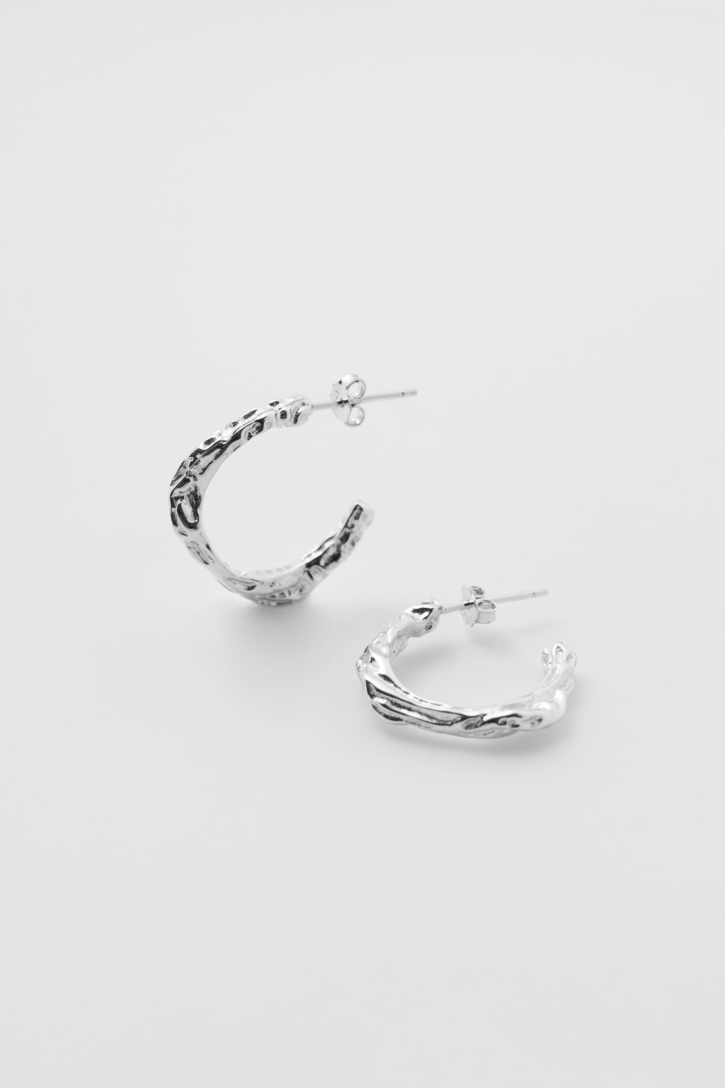 Web Earrings SIlver