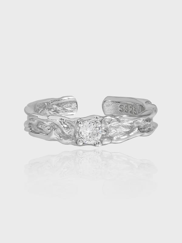 White Stone Ring