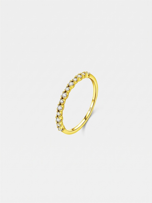 Zirconia Stacker Ring Gold