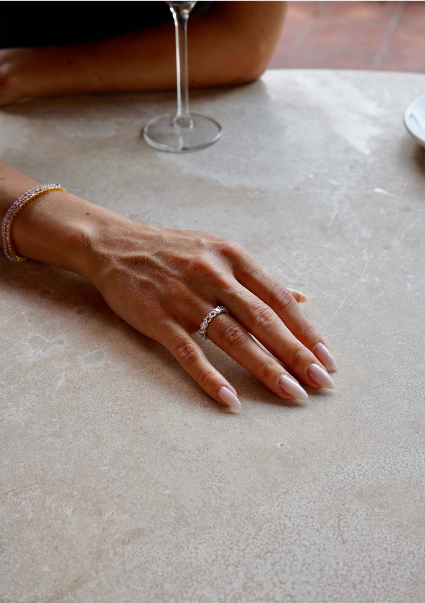 Bold Zirconia Ring Silver