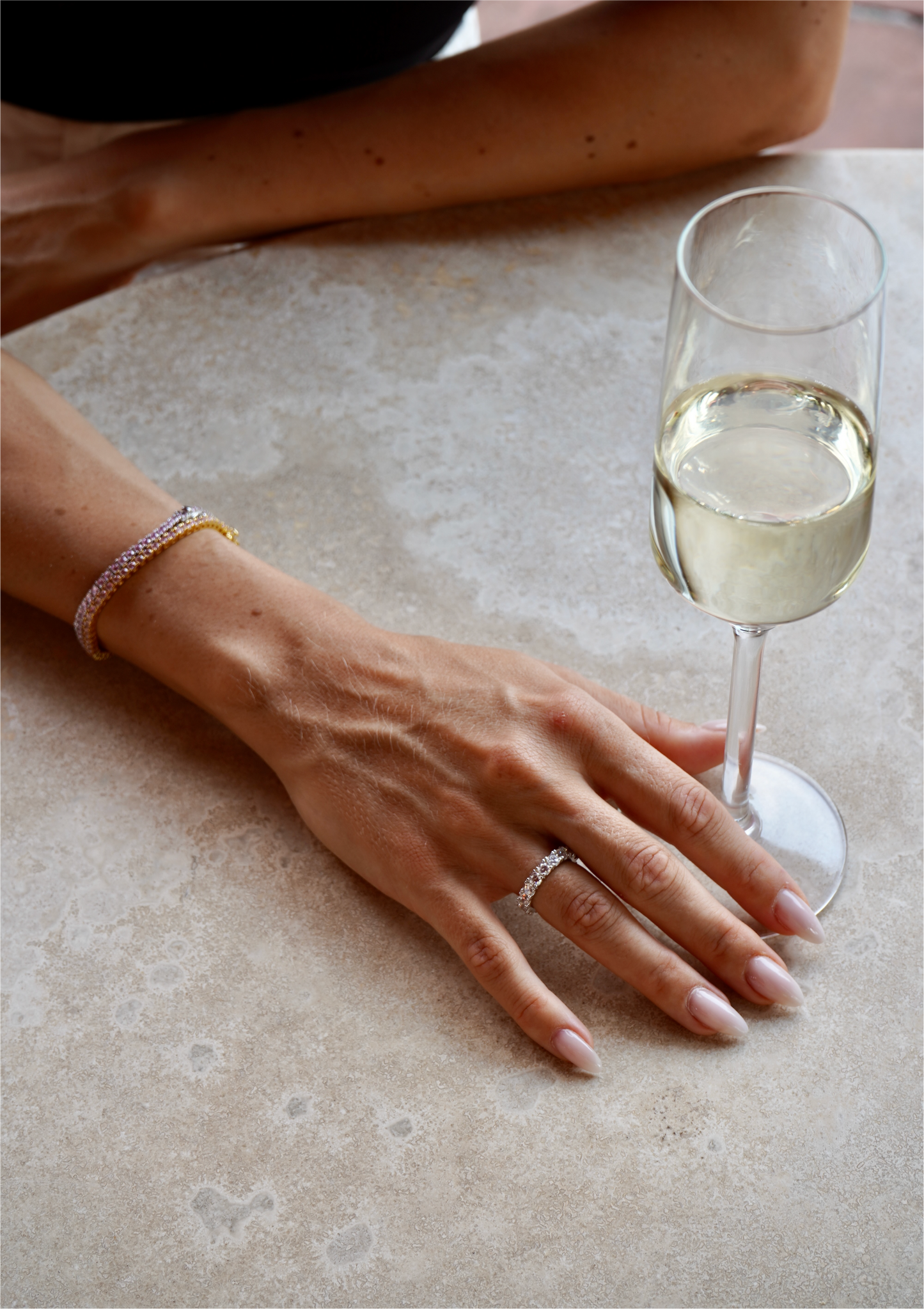 Bold Zirconia Ring Silver