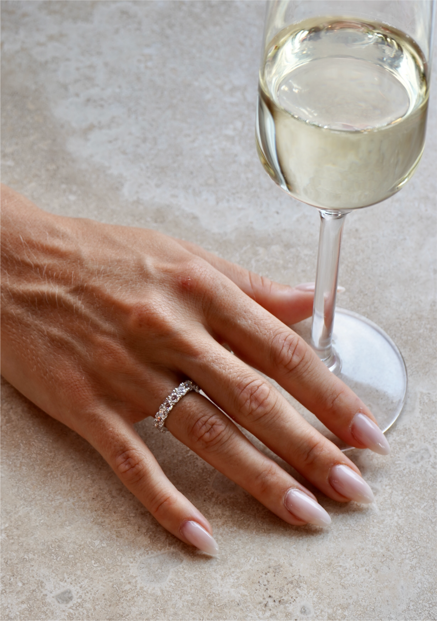 Bold Zirconia Ring Silver
