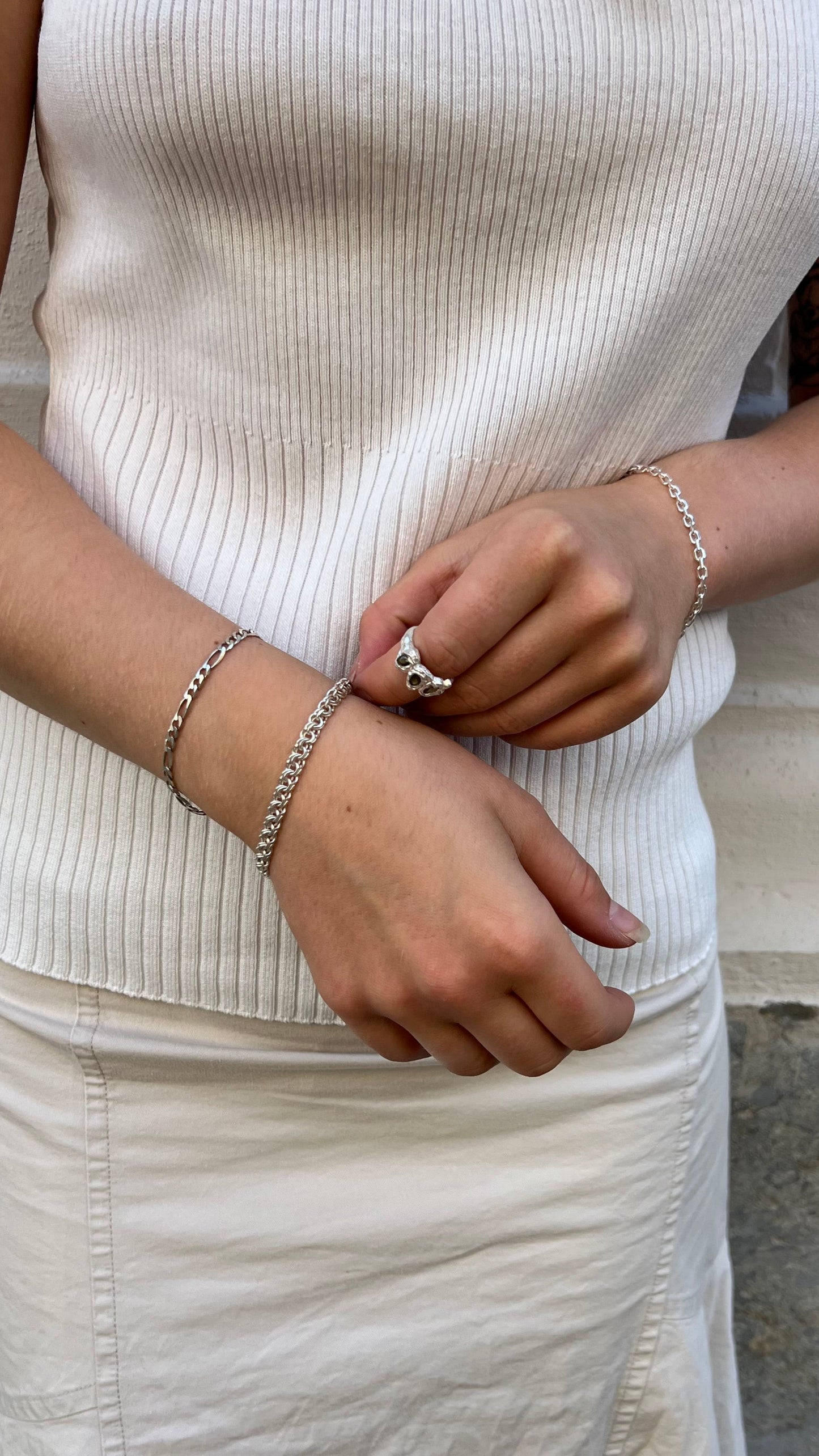 Silver Bismarck Bracelet 6mm