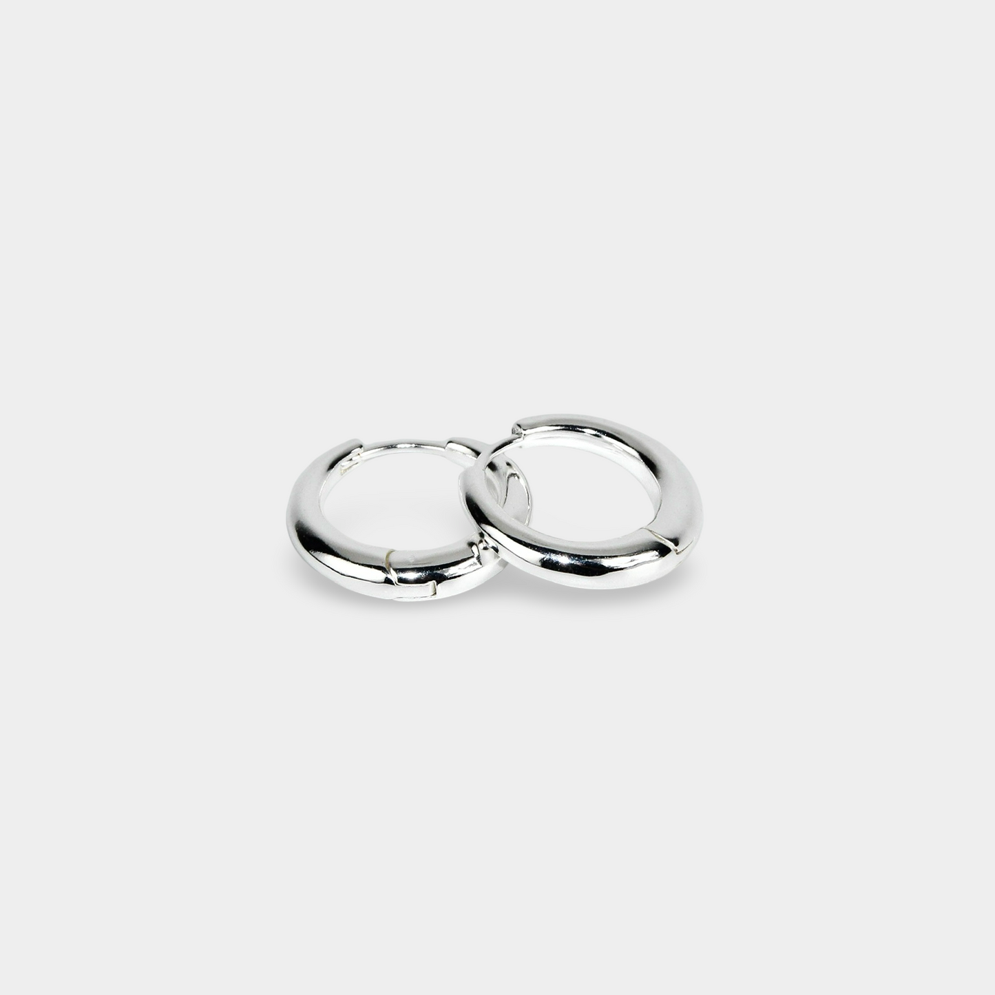 Kaizen Midi Hoops Silver