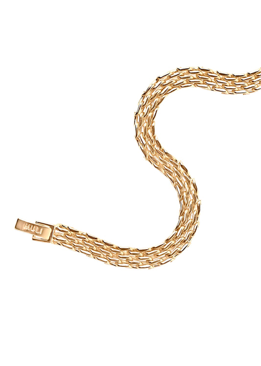 Mesh Link Bracelet Gold