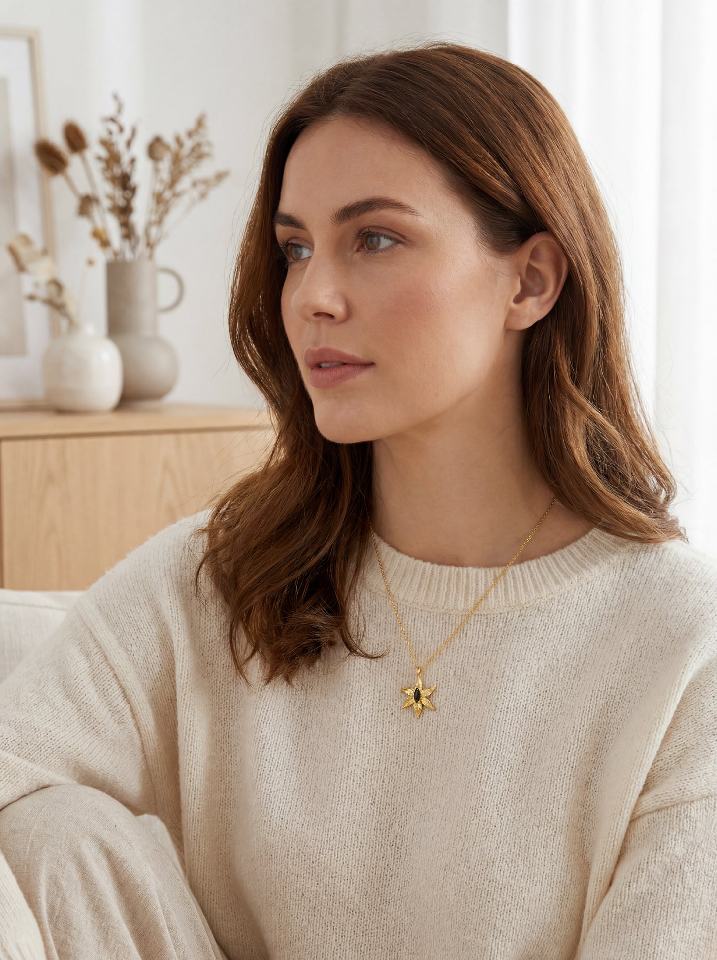Moth Star Necklace
