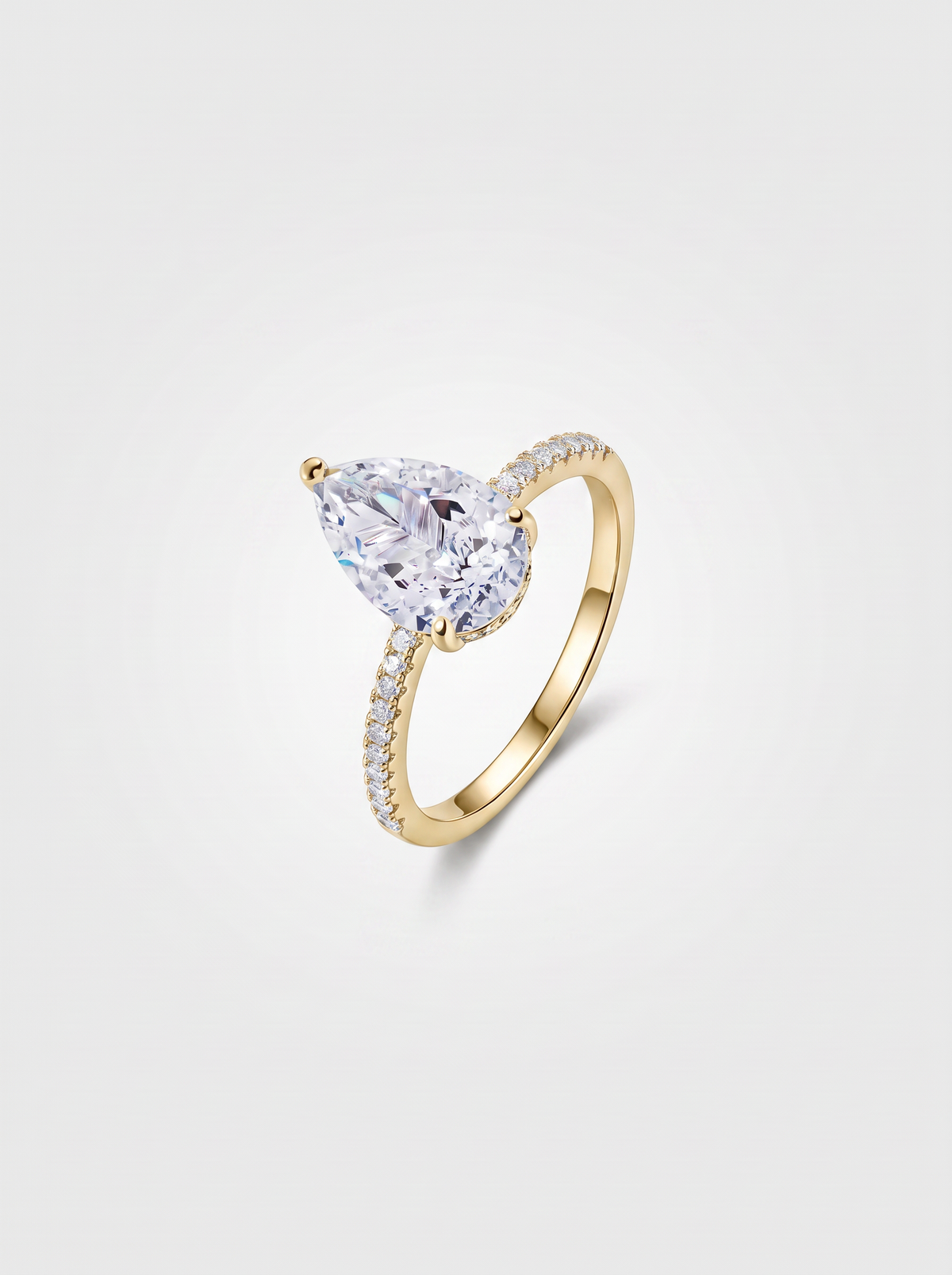 Luxe Moissanite Ring Gold