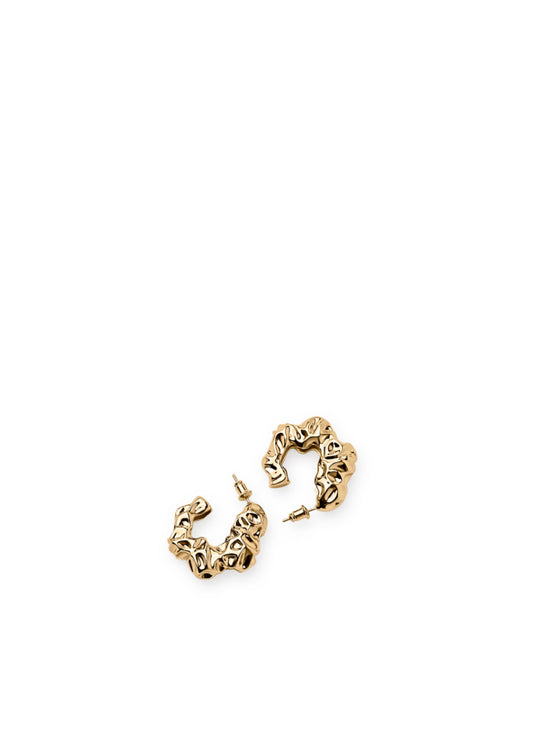 Structured Earrings Gold