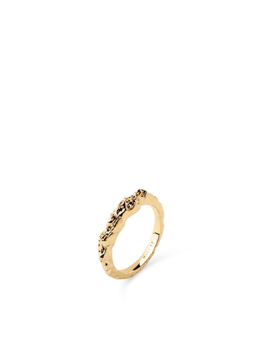 Structured Thin Ring Gold
