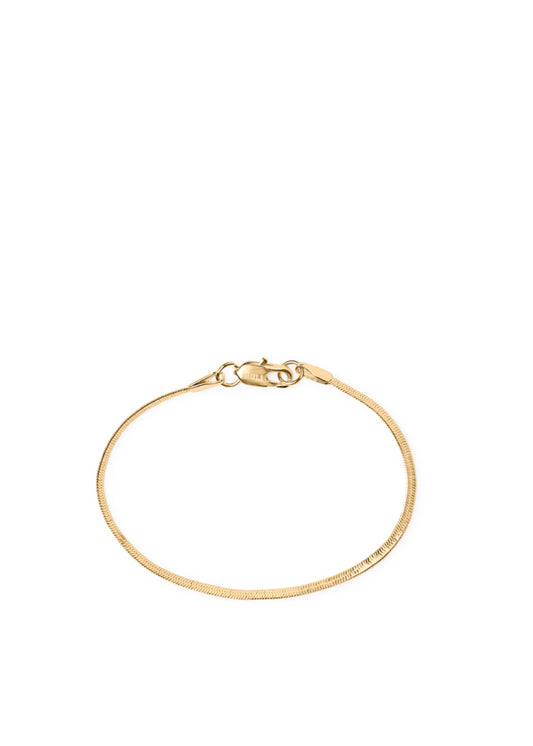 Thin Snake Chain Bracelet Gold