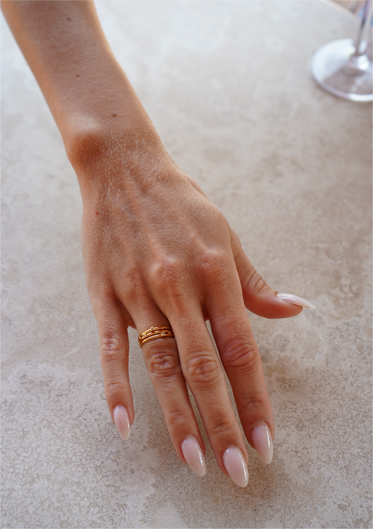 Triple Zirconia Stacker Ring
