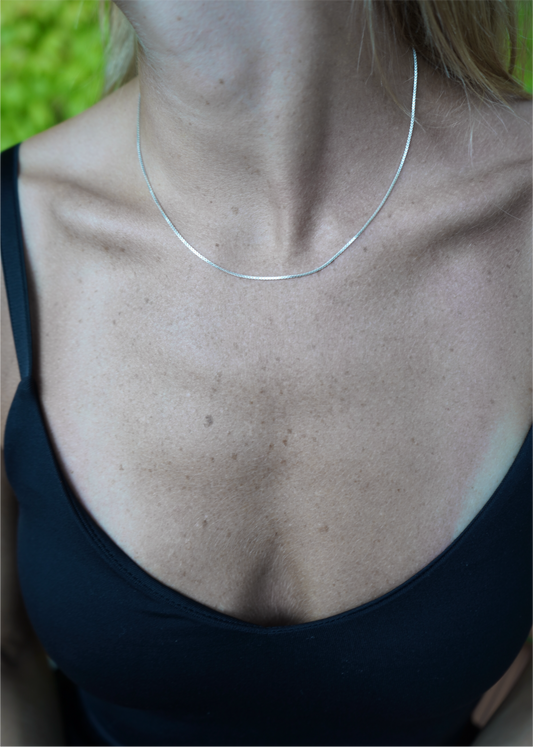 Silver Venezia Necklace 1mm
